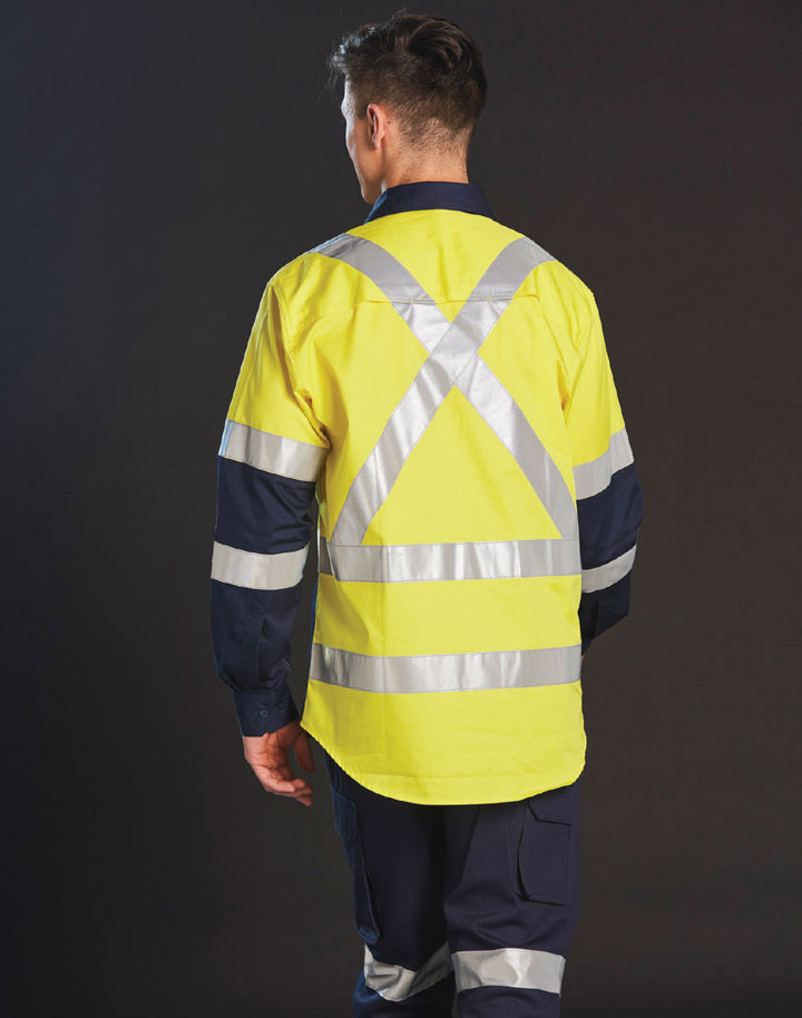 Biomotion Day/Night Light Weight Safety Shirt With X Back Tape Configuration