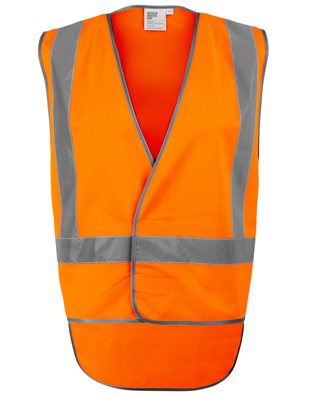 Hi-Vis X Back Safety Vest With Tail - Orange