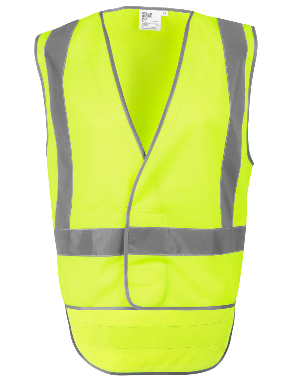 Hi-Vis X Back Safety Vest With Tail - Yellow