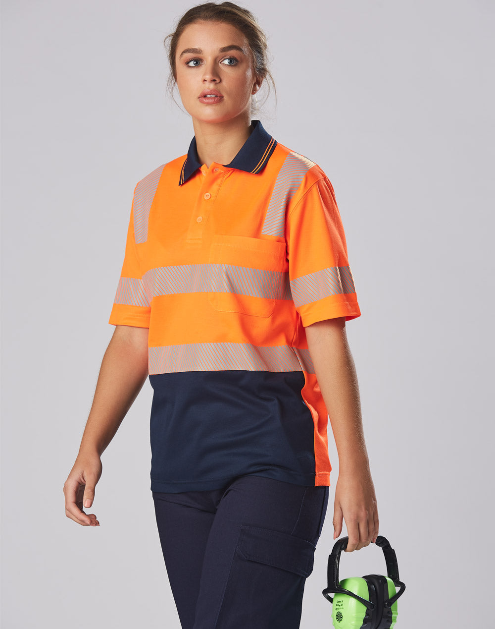 Unisex Truedry® Biomotion Segmented Ss Safety Polo