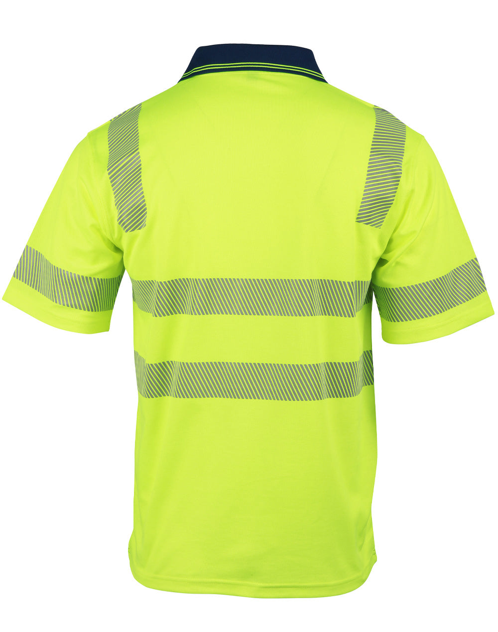 Unisex Truedry® Biomotion Segmented Ss Safety Polo - Yellow Navy