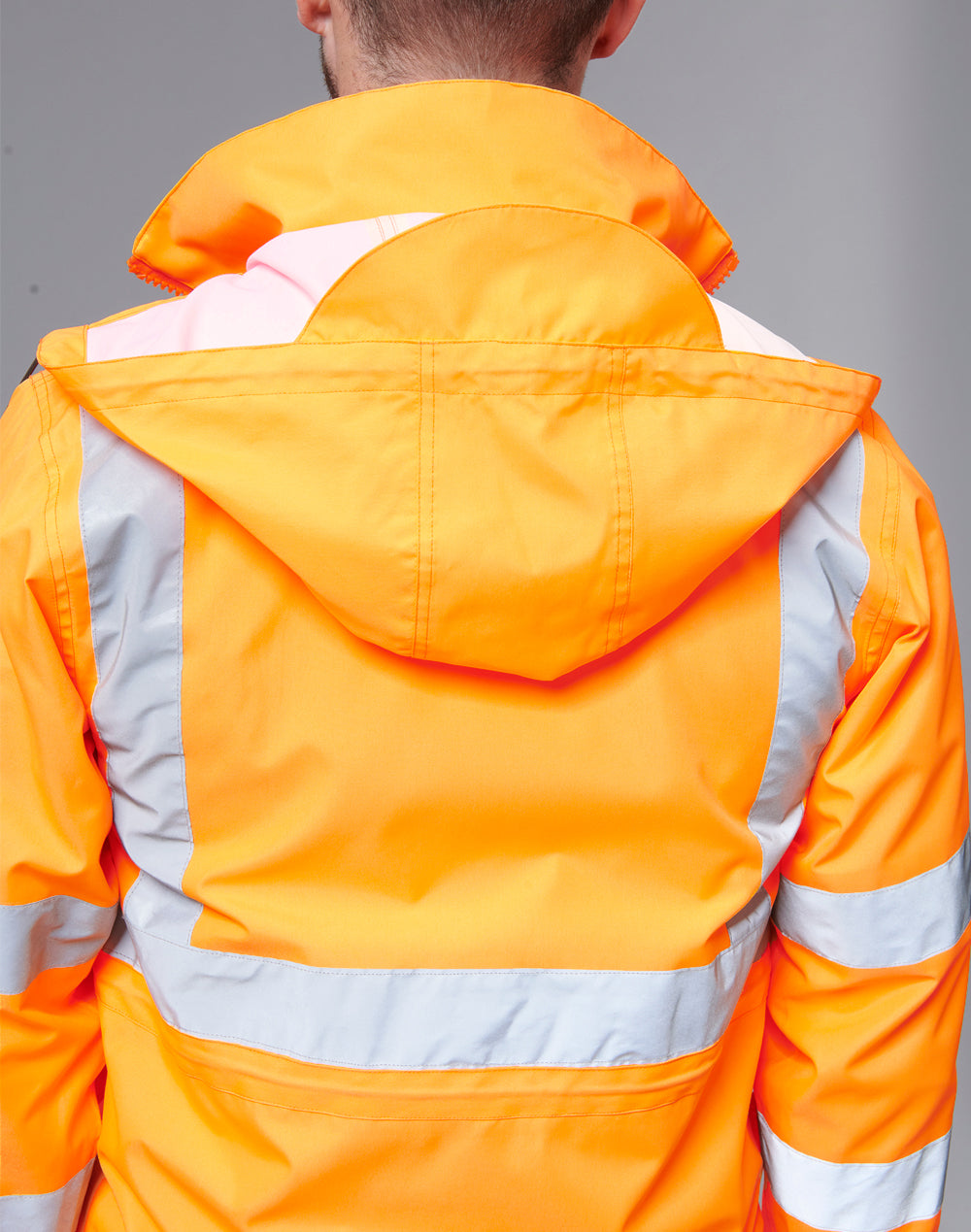 Vic Rail Hi Vis 3 In 1 Safety Jacket And Vest - Unisex - Orange