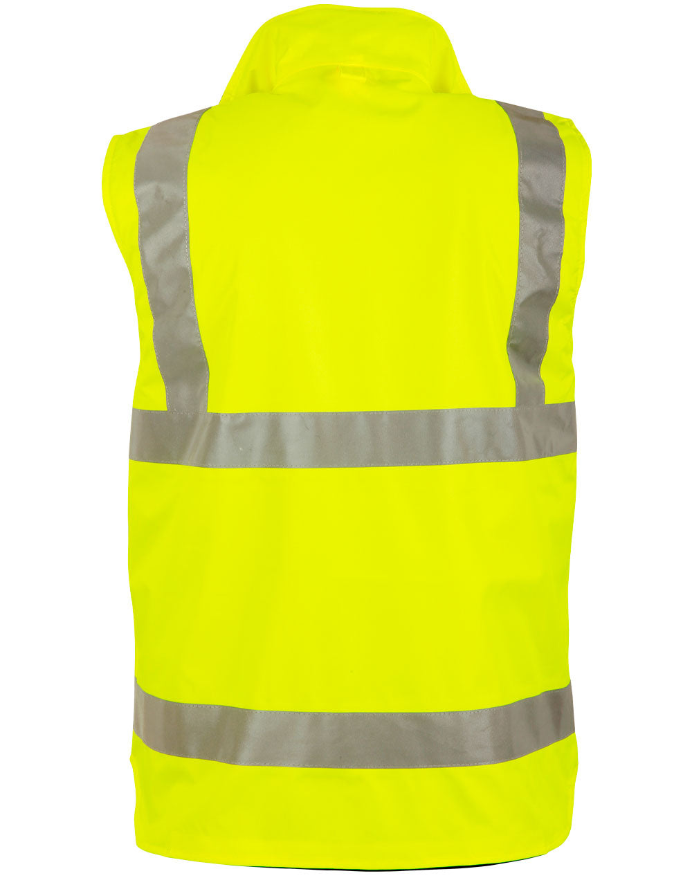 Vic Rail Hi Vis Reversible Safety Vest - Unisex - Yellow Navy
