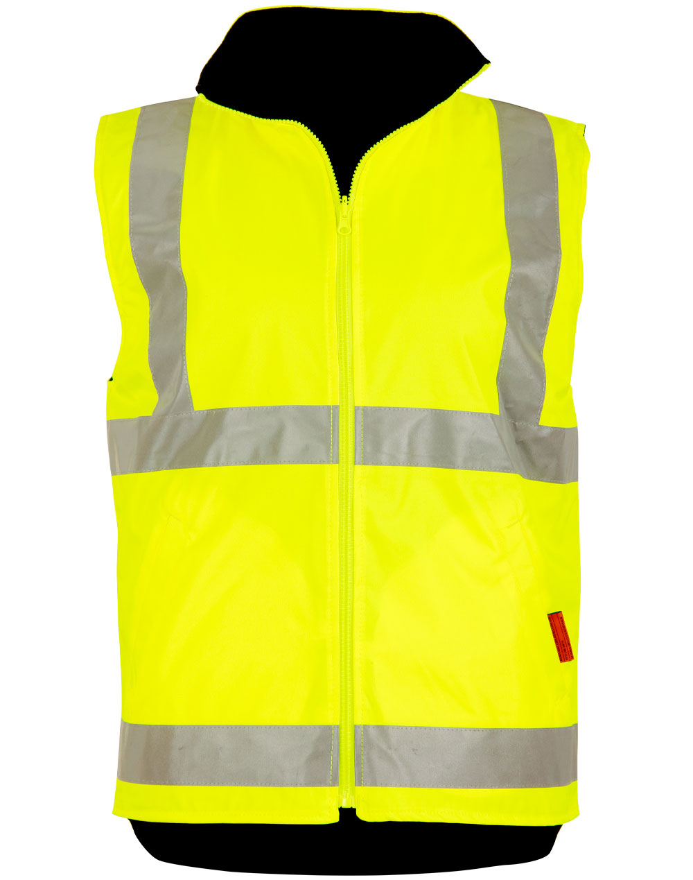 Vic Rail Hi Vis Reversible Safety Vest - Unisex - Yellow Navy