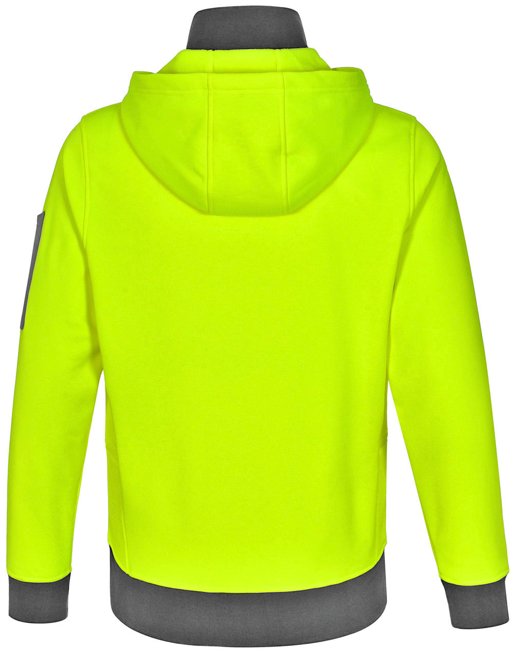 Unisex Hi Vis ¼ Zip Premium Fleece Hoodie - Yellow Ash