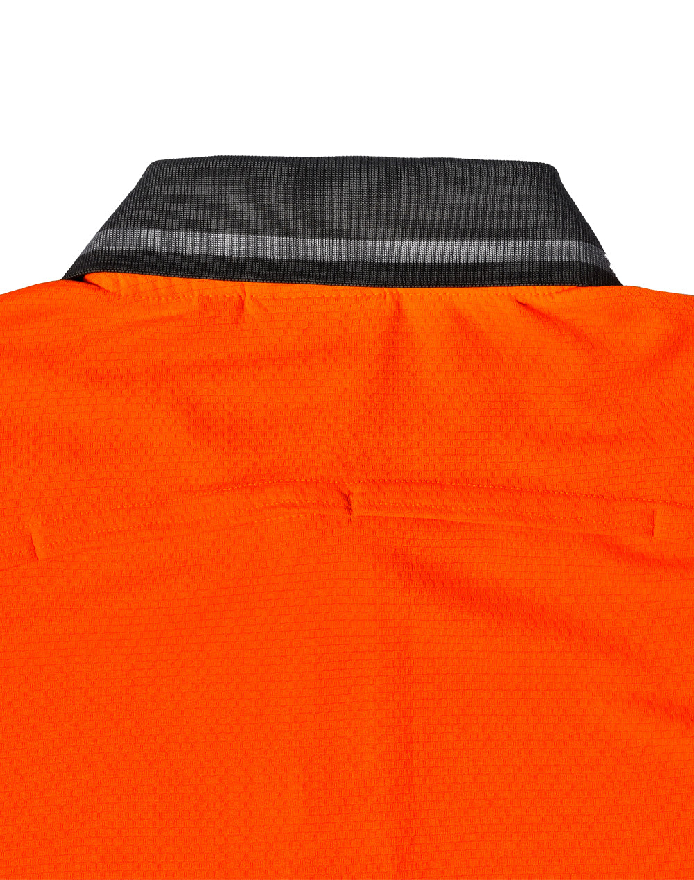 Unisex Hi-Vis Bamboo Charcoal Vented Ss Polo - Orange Ash