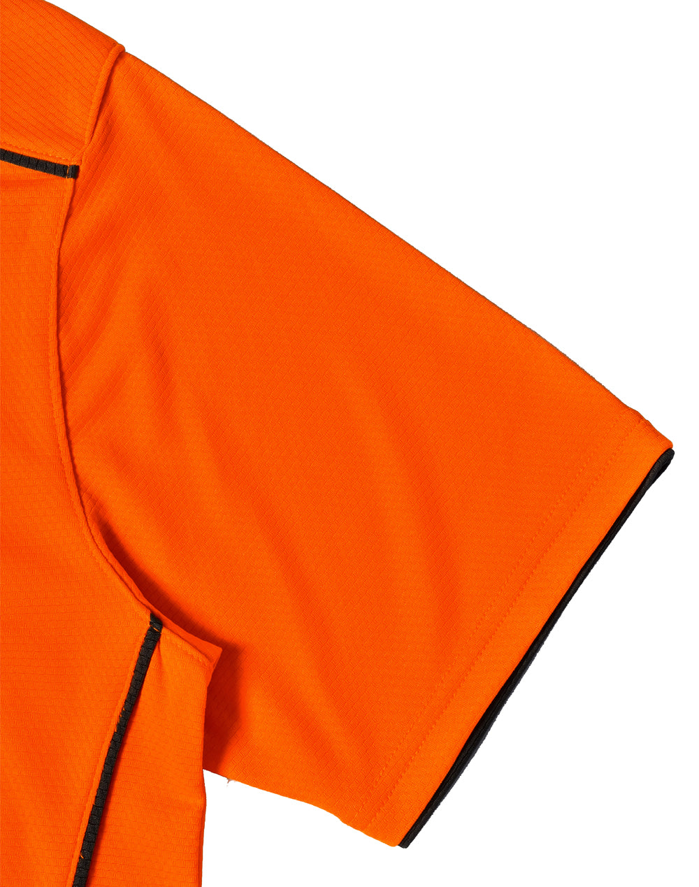 Unisex Hi-Vis Bamboo Charcoal Vented Ss Polo - Orange Ash
