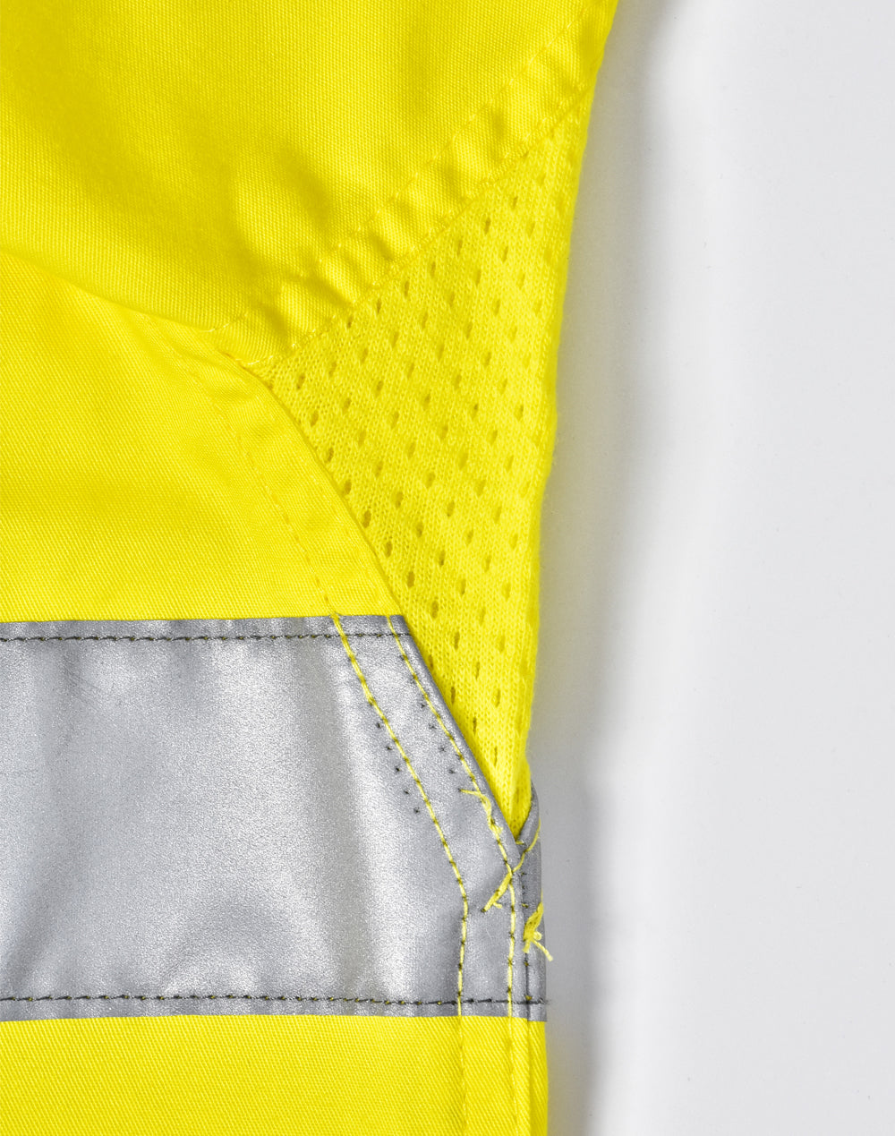 Unisex Hi Vis Cool-Breeze Safety Ls Shirt (Generic Tape) - Yellow Navy