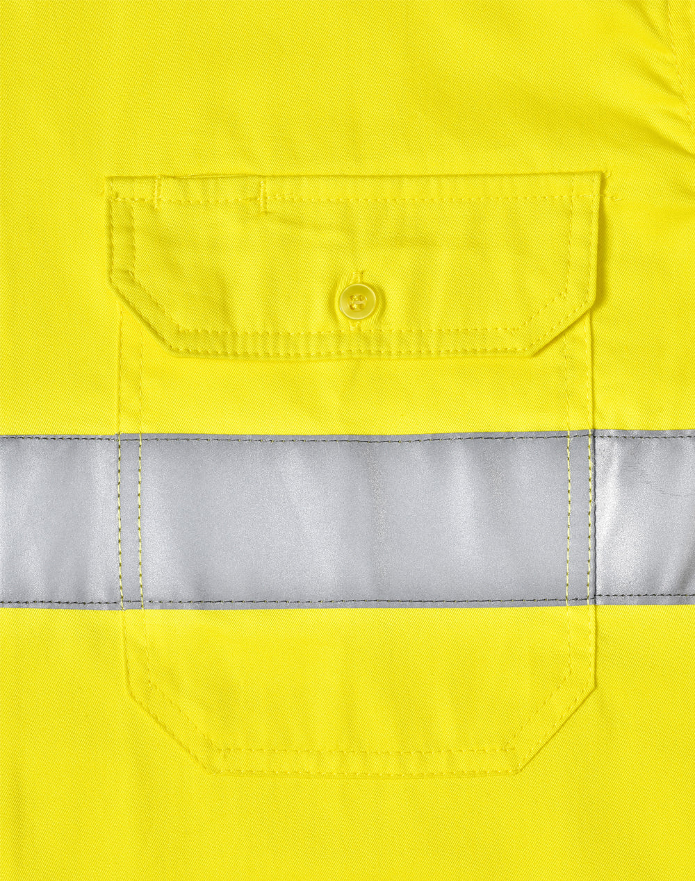 Unisex Hi Vis Cool-Breeze Safety Ls Shirt (Generic Tape) - Yellow Navy