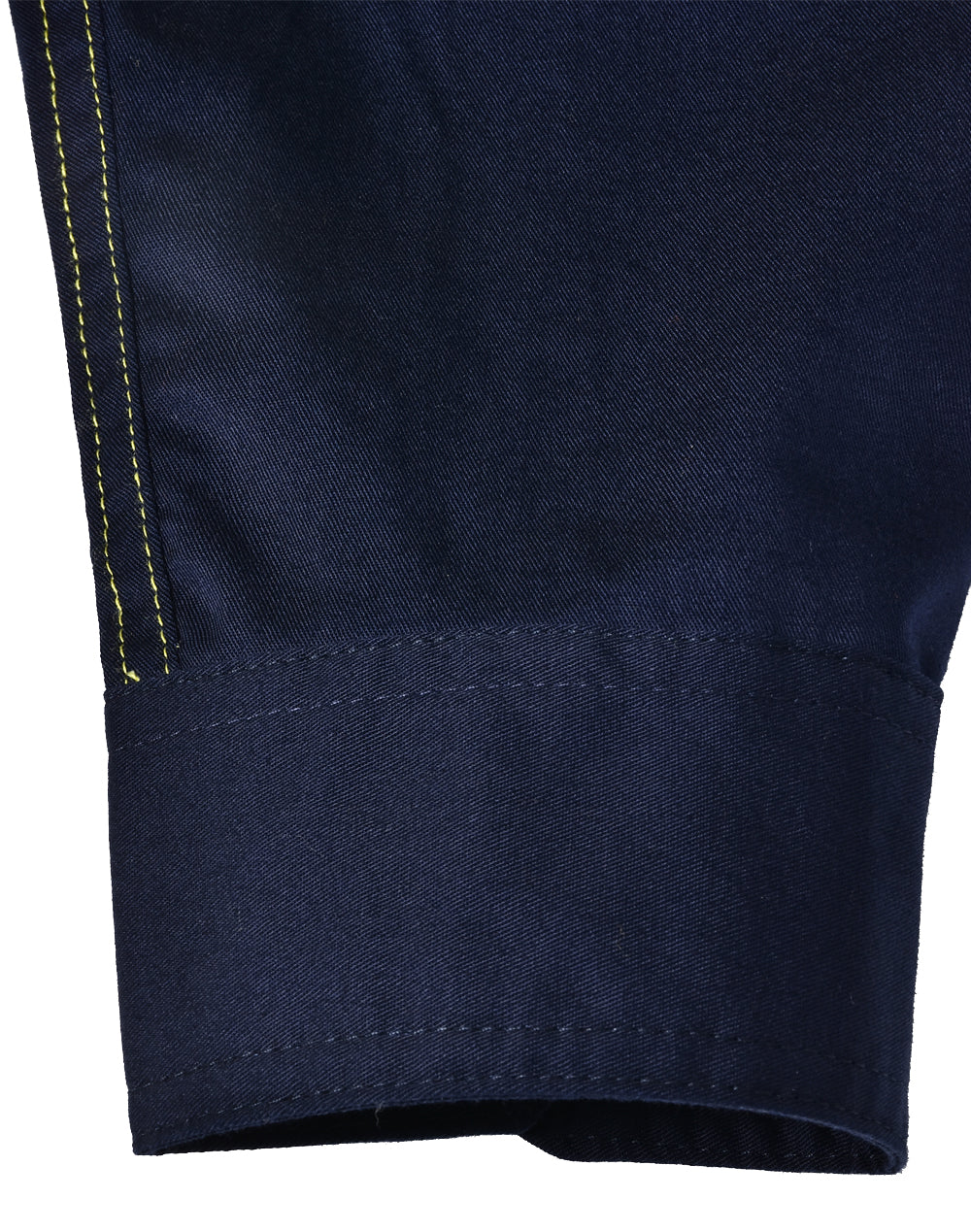 Unisex Hi Vis Cool-Breeze Safety Ls Shirt (Segmented Tape) - Yellow Navy