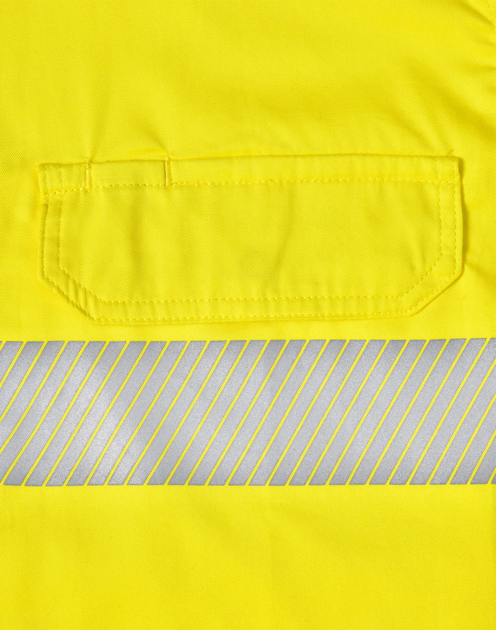 Unisex Hi Vis Cool-Breeze Safety Ls Shirt (Segmented Tape) - Yellow Navy
