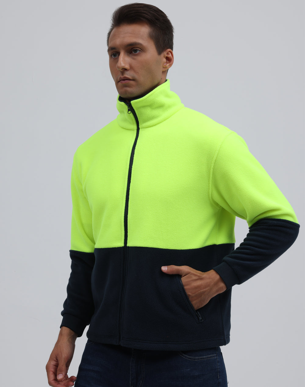 Hi-Vis Polar Fleece Zip Jacket