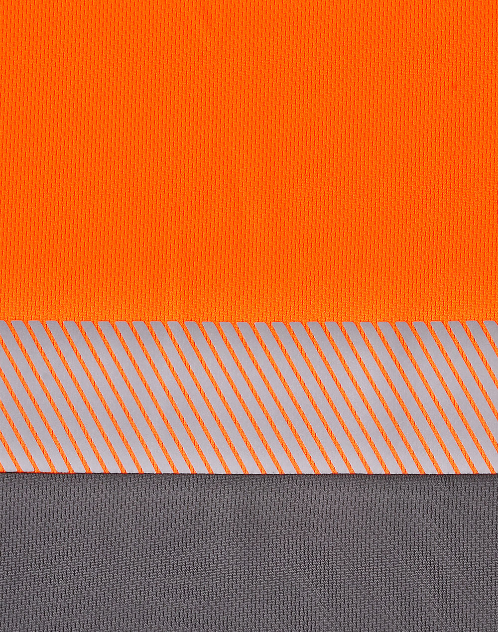 Unisex Cooldry® Segmented Ss Polo - Orange Charcoal