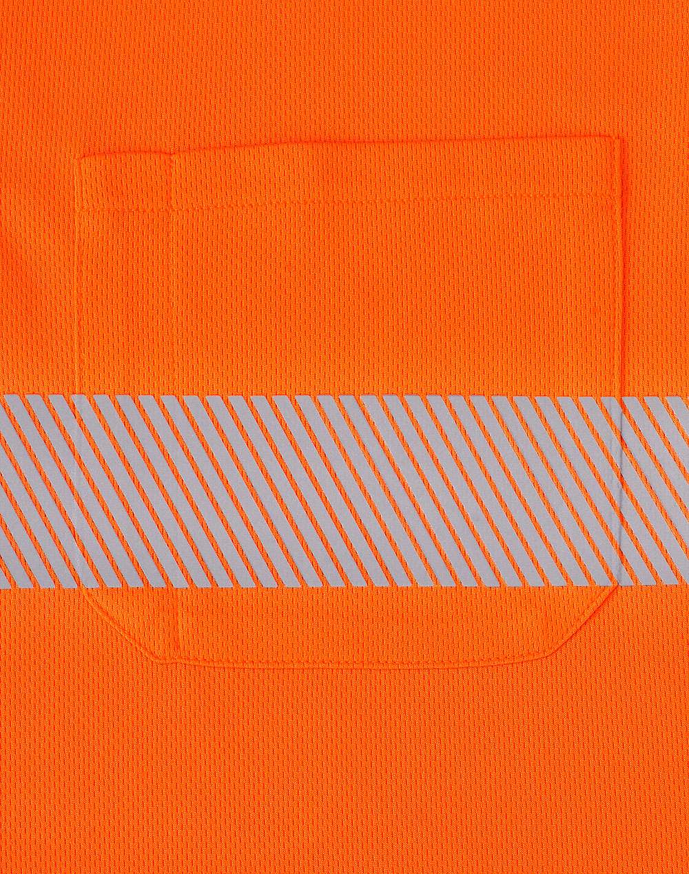 Unisex Cooldry® Segmented Ls Polo - Orange Charcoal