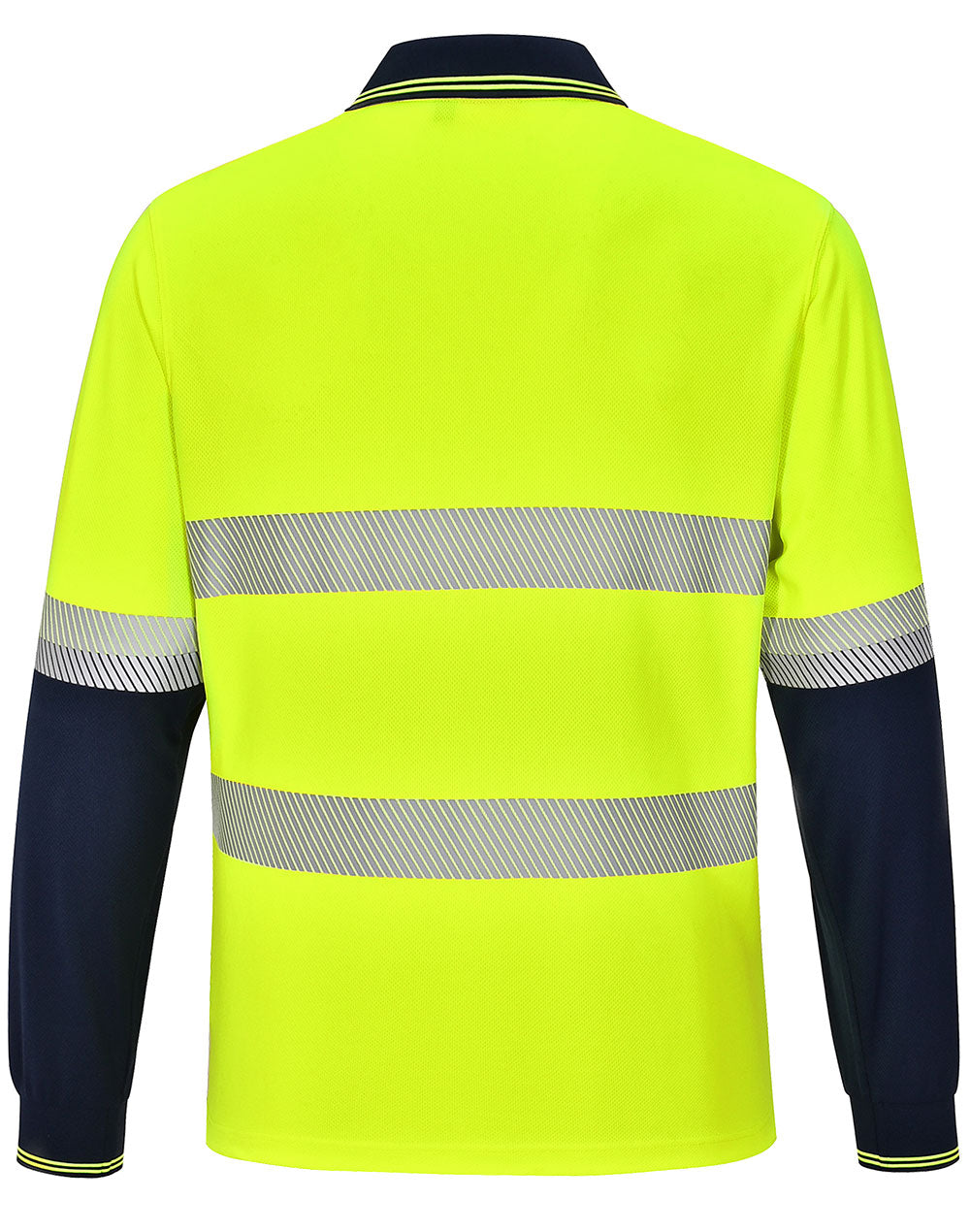 Unisex Cooldry® Segmented Ls Polo - Yellow Navy