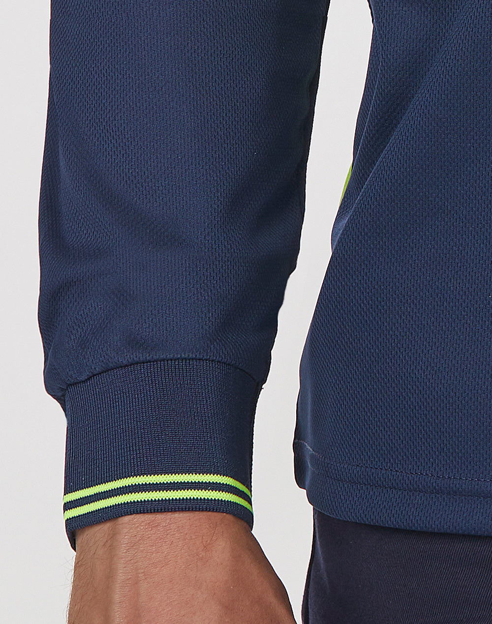 Unisex Cooldry® Segmented Ls Polo - Yellow Navy