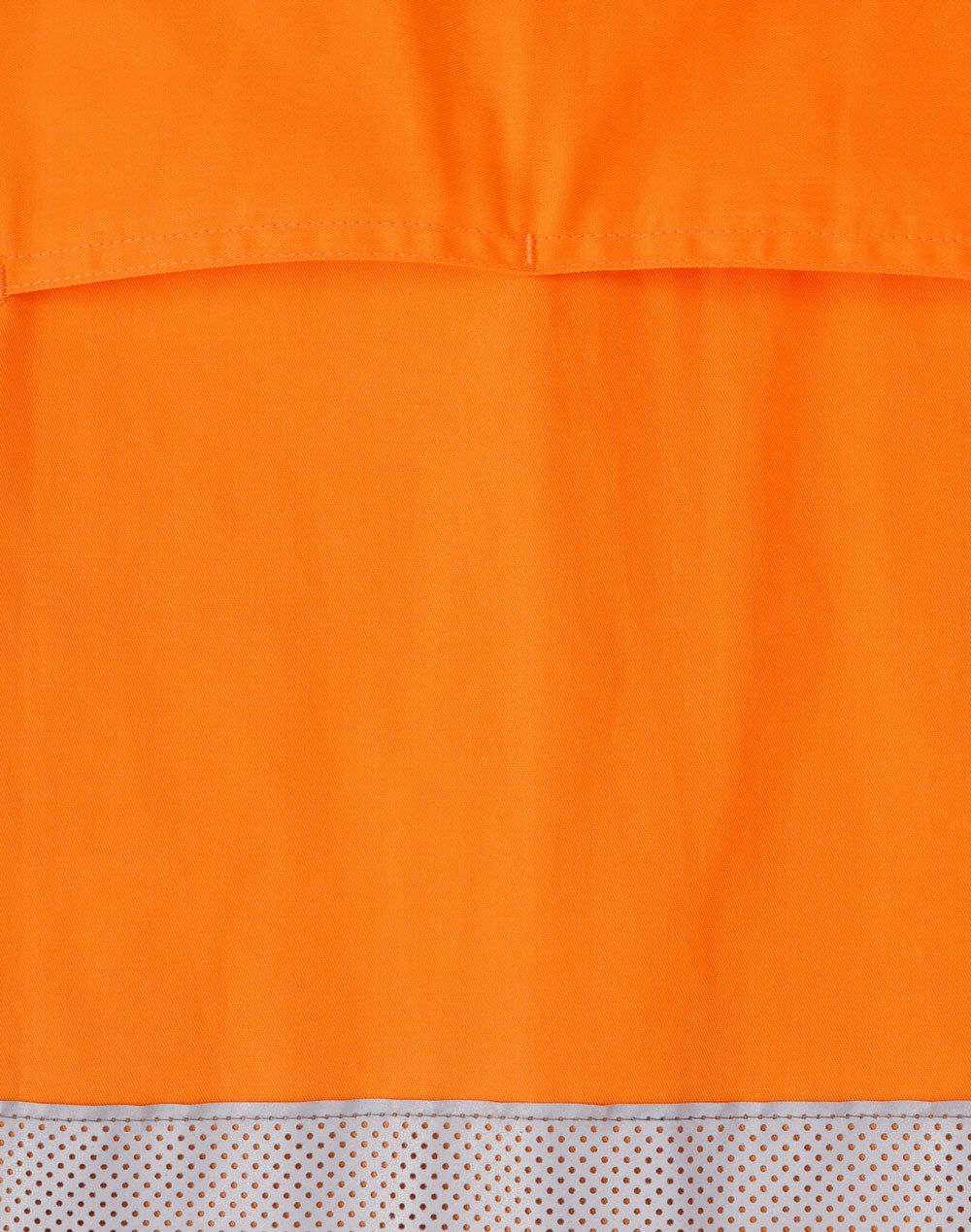 Unisex Hi-Vis Cool Breeze Closed Front Ls Shirt With Perforated Tape - Orange