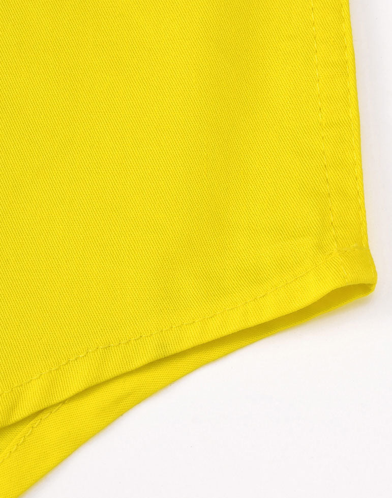 Unisex Hi-Vis Cool Breeze Closed Front Ls Shirt With Perforated Tape - Yellow