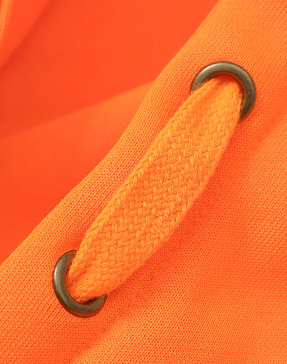 Hi-Vis Two Tone Safety Hoodies With Segmented Tapes - Orange Navy