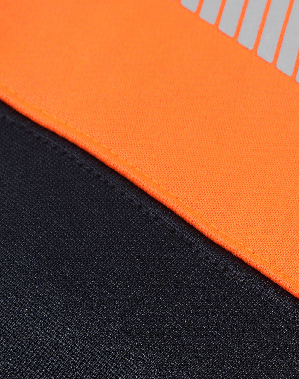 Hi-Vis Two Tone Safety Hoodies With Segmented Tapes - Orange Navy