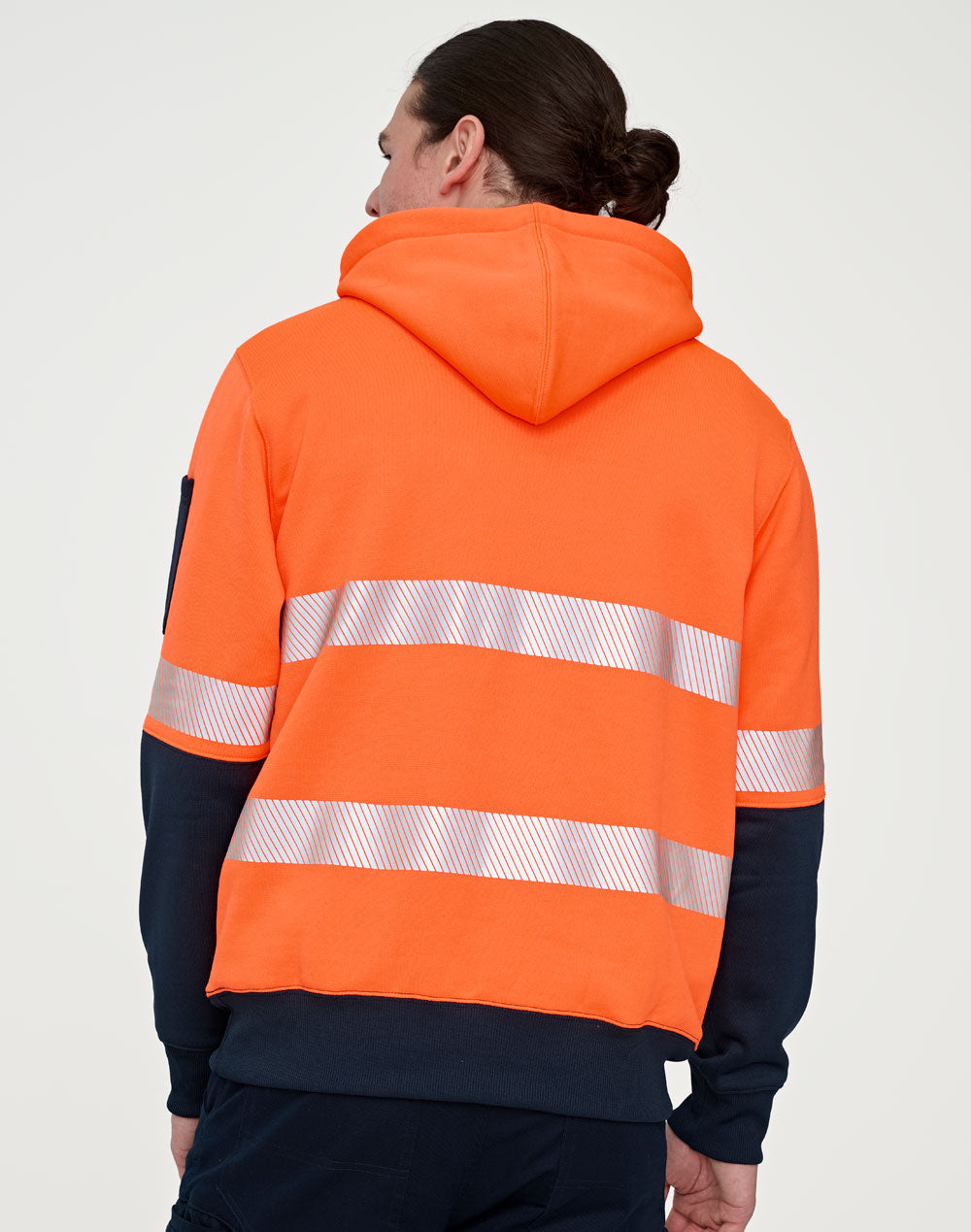 Hi-Vis Two Tone Safety Hoodies With Segmented Tapes