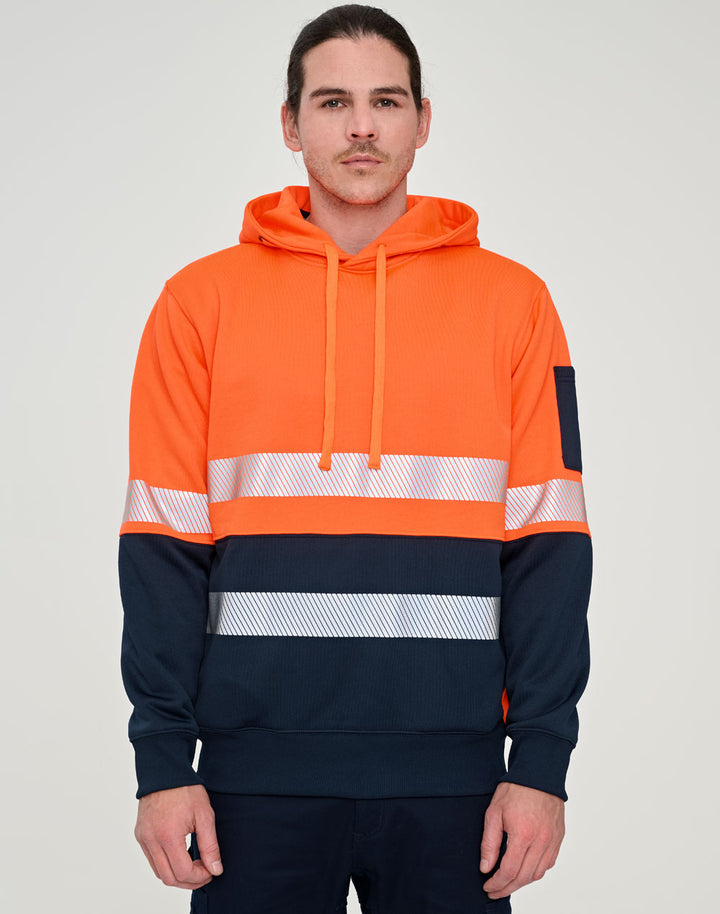 Hi-Vis Two Tone Safety Hoodies With Segmented Tapes
