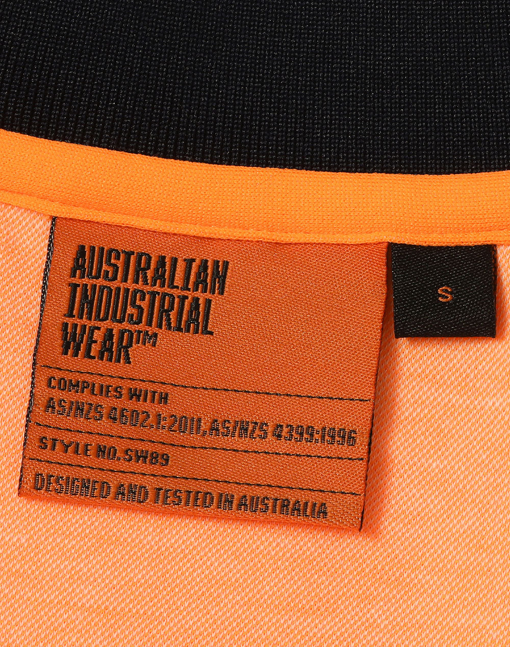 Hi-Vis Sustainable Cool-Breeze Safety Polo - Orange Navy
