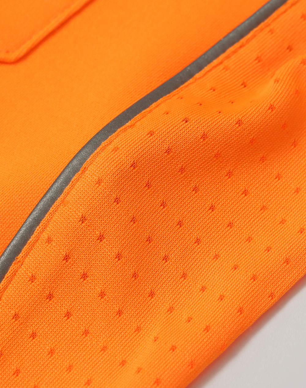 Hi-Vis Sustainable Cool-Breeze Safety Polo - Orange Navy