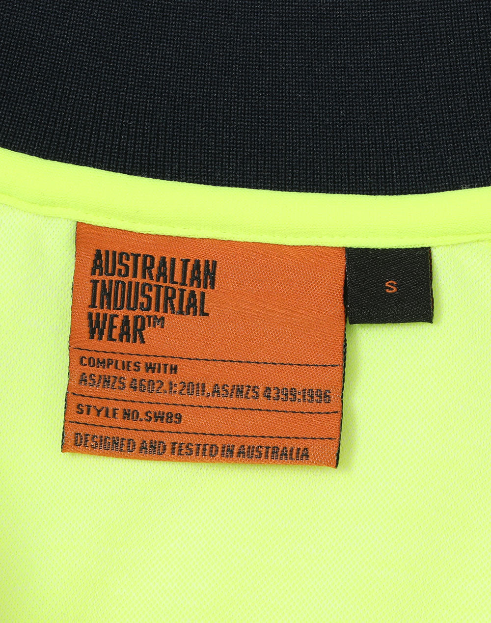Hi-Vis Sustainable Cool-Breeze Safety Polo - Yellow Navy