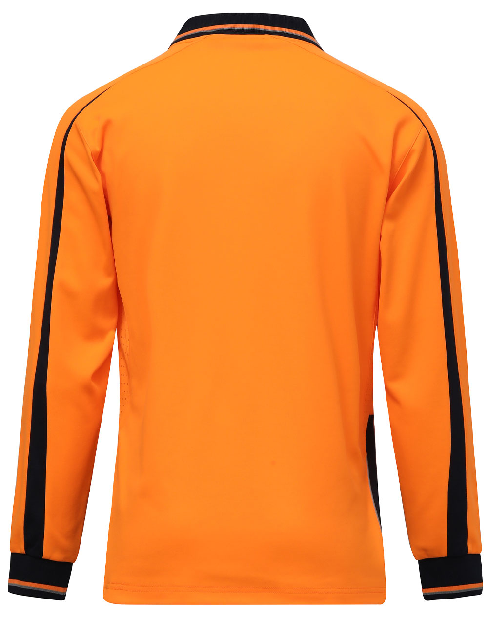 Hi-Vis Sustainable Cool-Breeze Safety Polo - Orange Navy