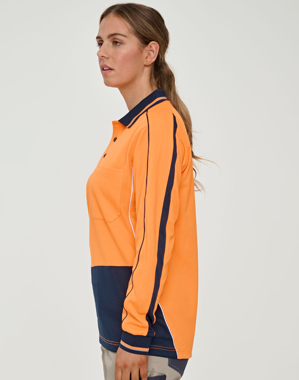Hi-Vis Sustainable Cool-Breeze Safety Polo