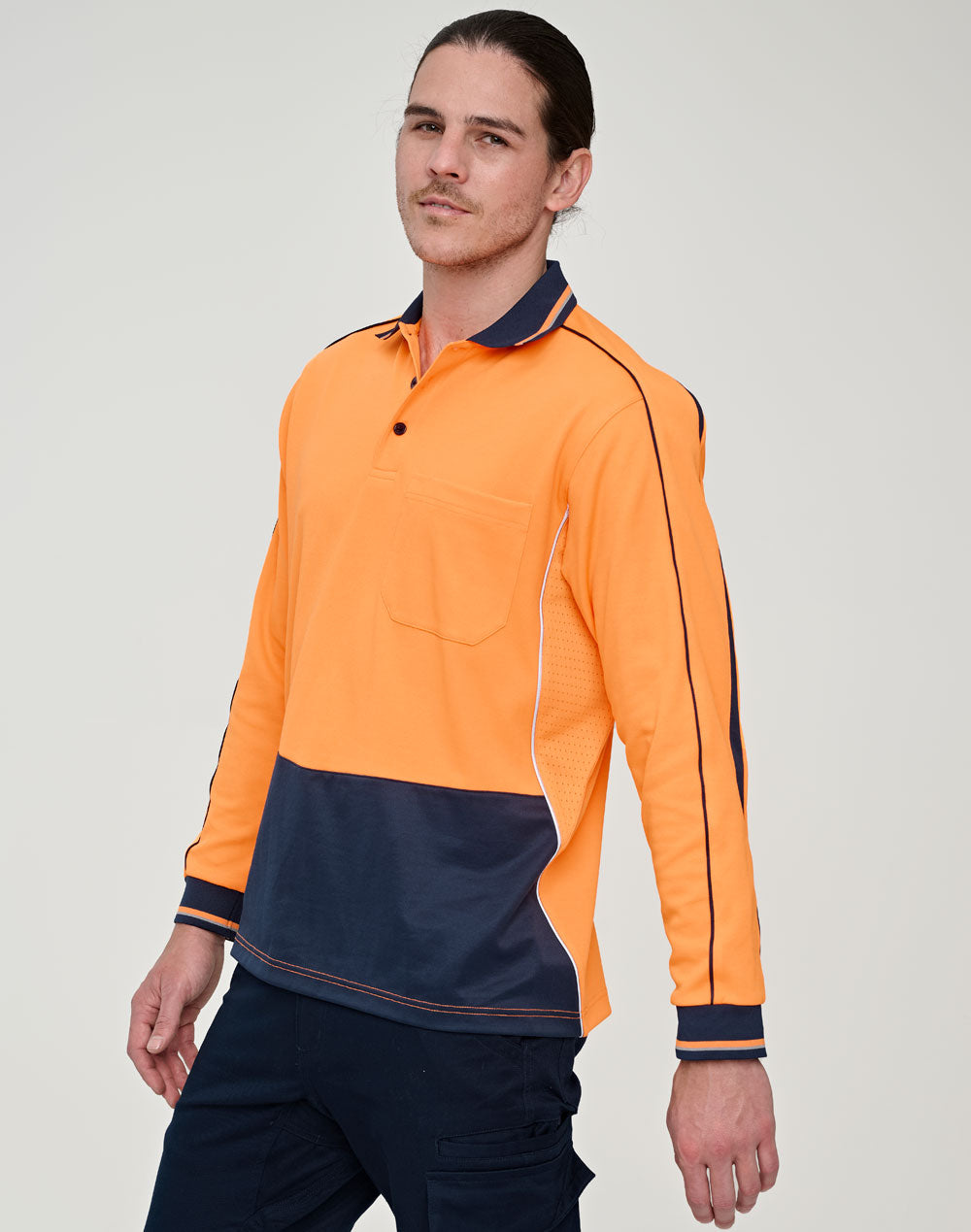 Hi-Vis Sustainable Cool-Breeze Safety Polo