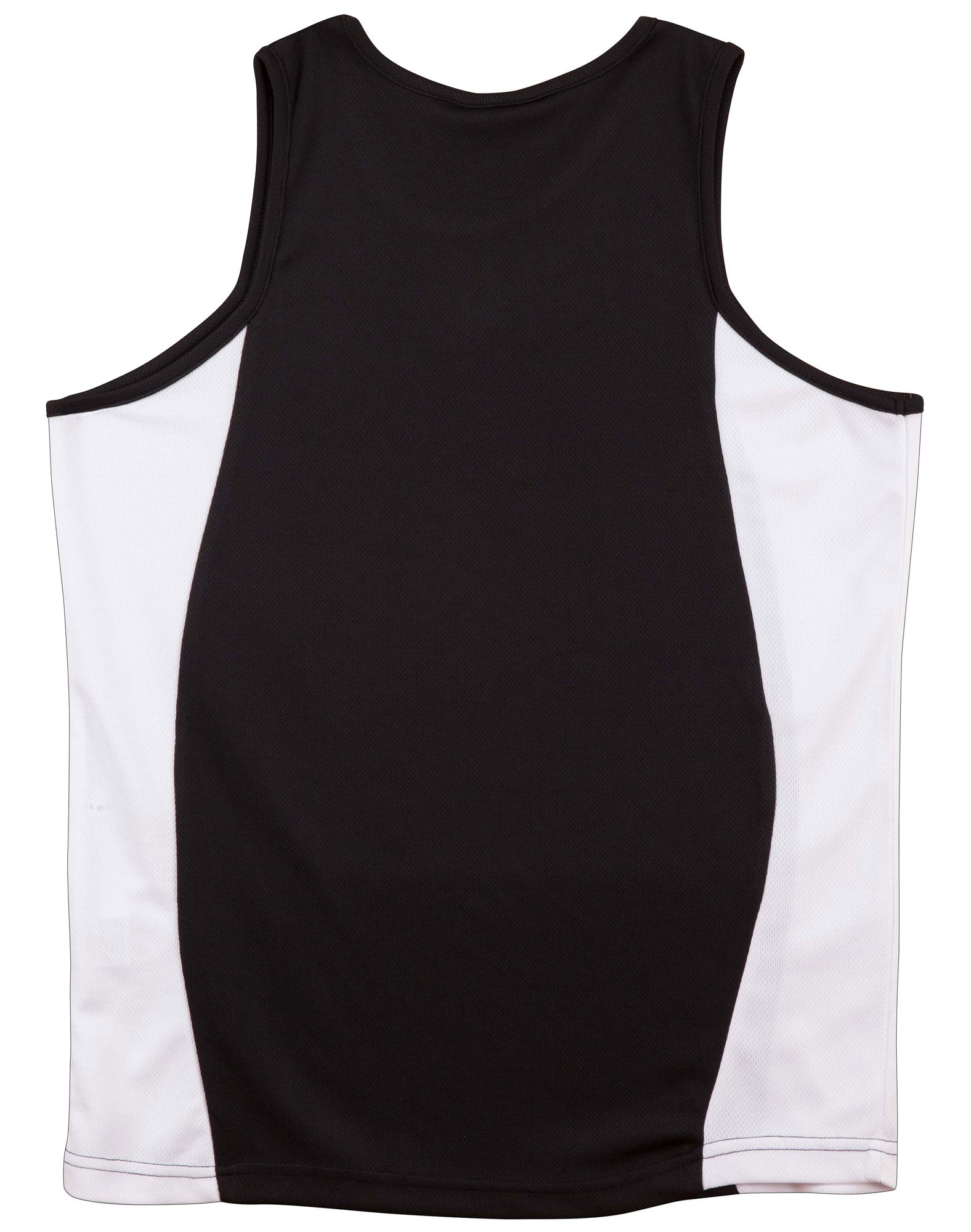Teammate Singlet Kids - Black White