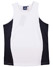 Teammate Singlet Kids - White Navy