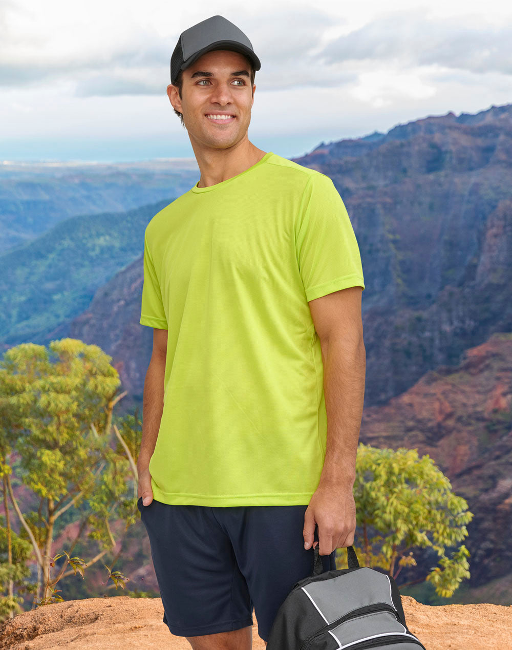 Rapidcool Ultra Light Tee Shirt Mens - Lime Green