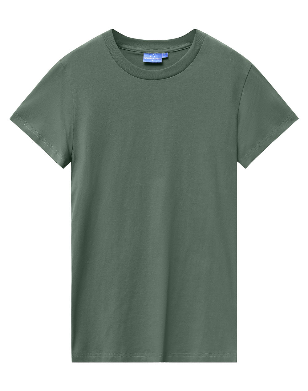 Premium Cotton Tee Shirt Ladies - Army Green
