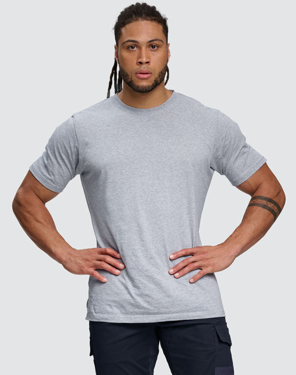 Premium Cotton Face Tee Men'S - Marl Grey