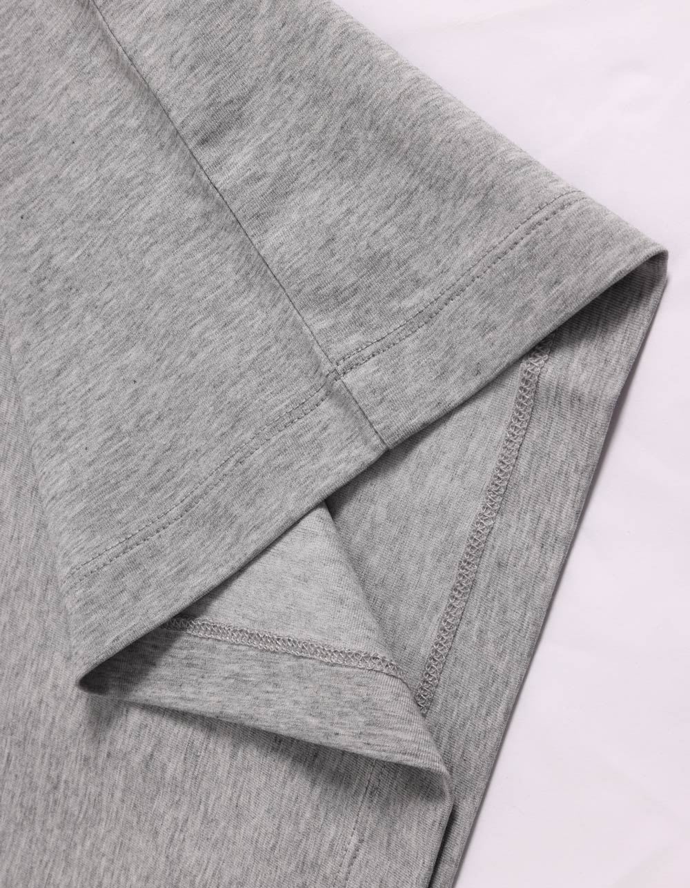 Premium Cotton Face Tee Men'S - Marl Grey