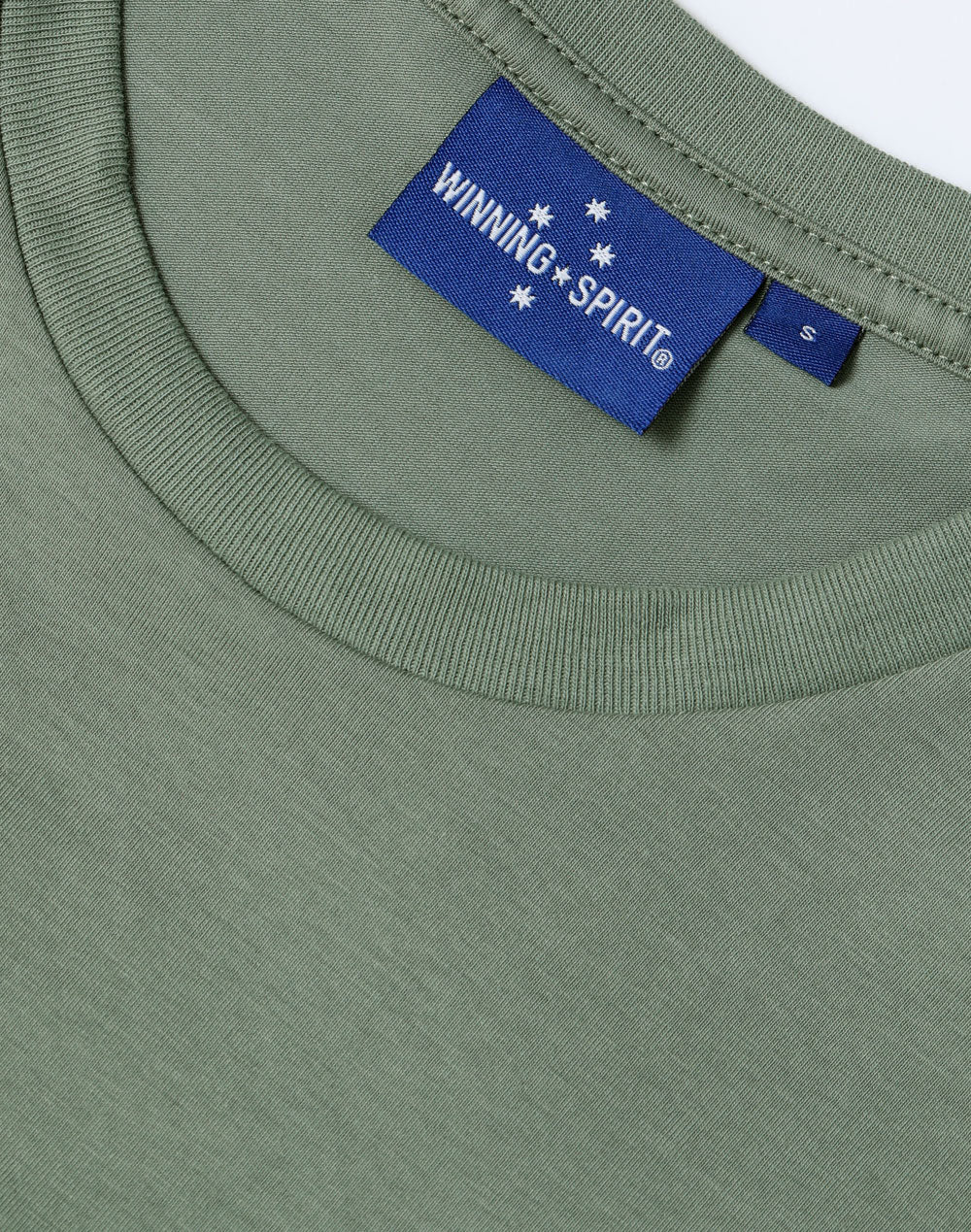 Premium Cotton Face Tee Men'S - Mineral Green
