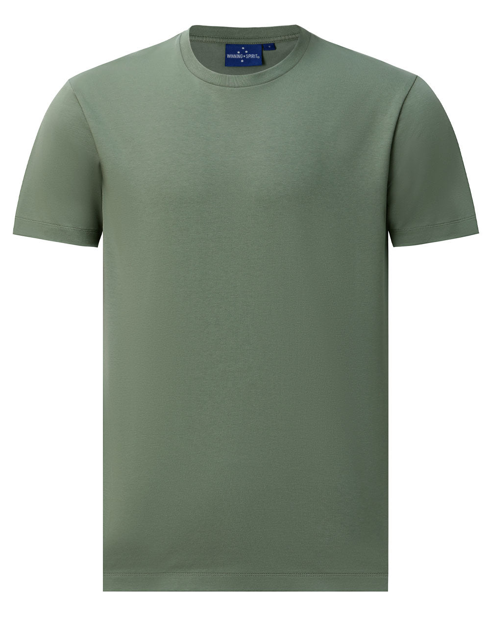 Premium Cotton Face Tee Men'S - Mineral Green