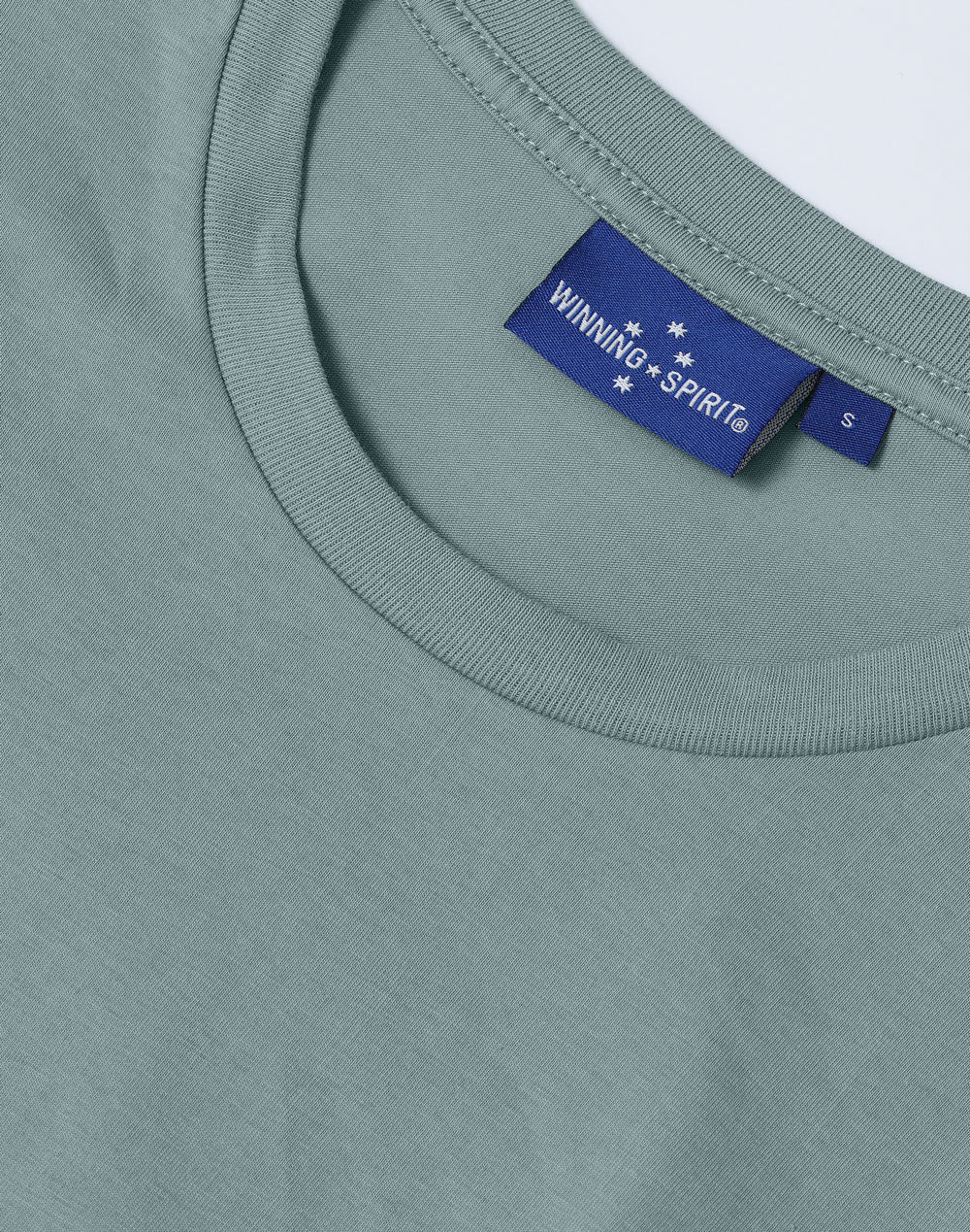 Premium Cotton Face Tee Men'S - Pastel Blue