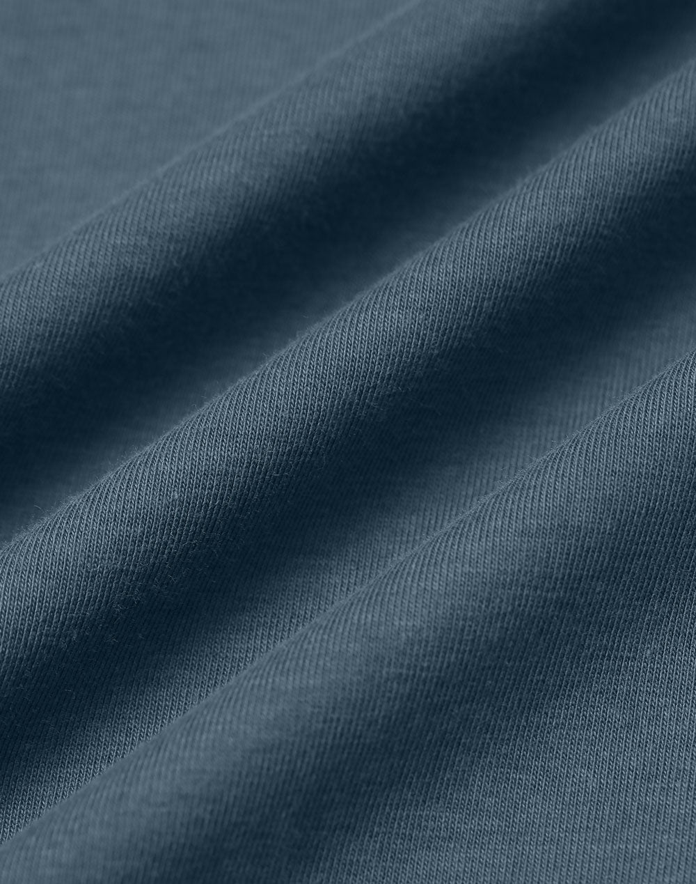 Premium Cotton Face Tee Men'S - Slate Blue