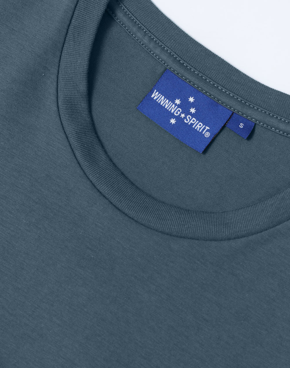 Premium Cotton Face Tee Men'S - Slate Blue