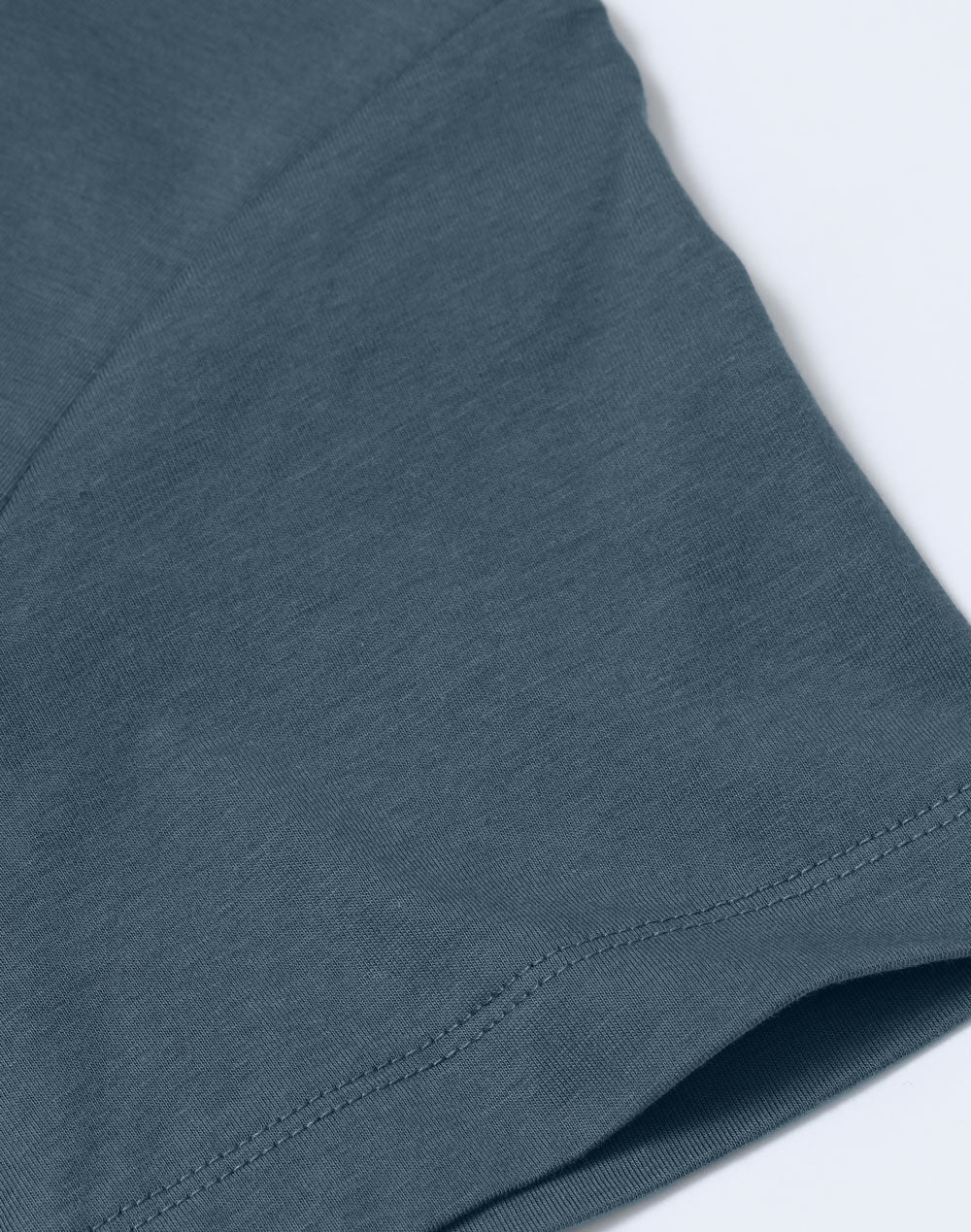 Premium Cotton Face Tee Men'S - Slate Blue