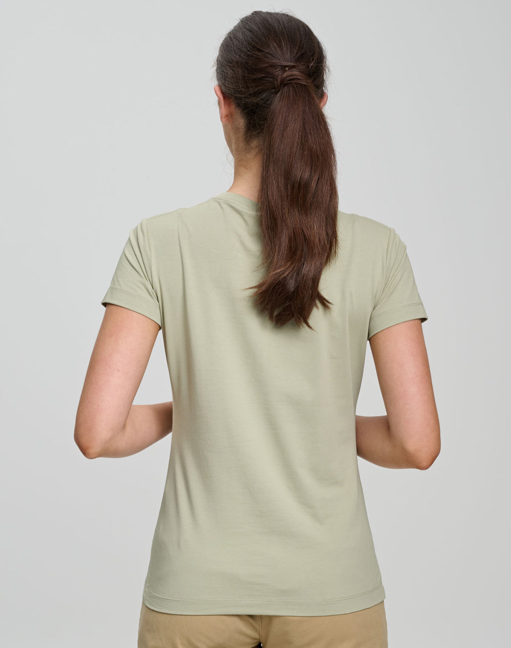 Premium Cotton Face Tee Ladie'S - Pistachio