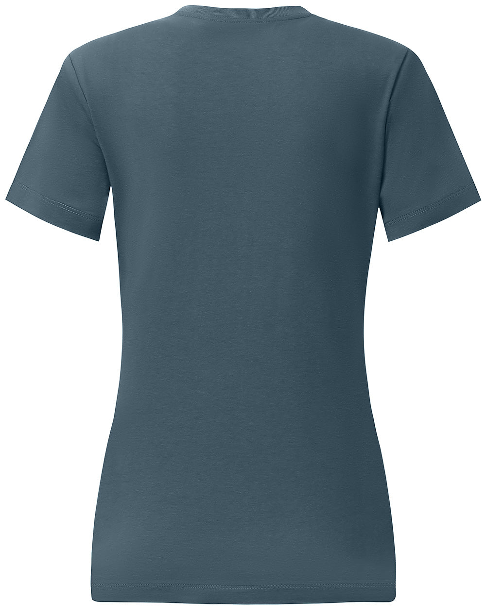 Premium Cotton Face Tee Ladie'S - Slate Blue