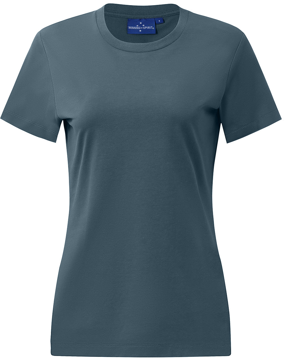 Premium Cotton Face Tee Ladie'S - Slate Blue