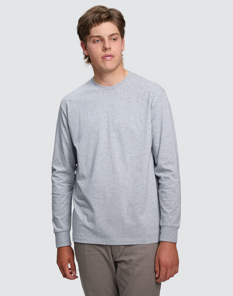 Mens Premium Cotton Face L/S Tee