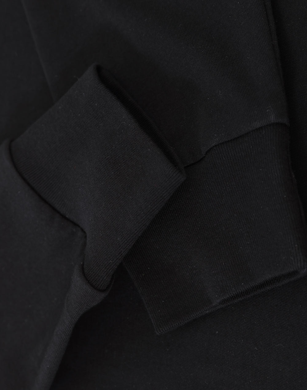 Mens Premium Cotton Face L/S Tee - Black