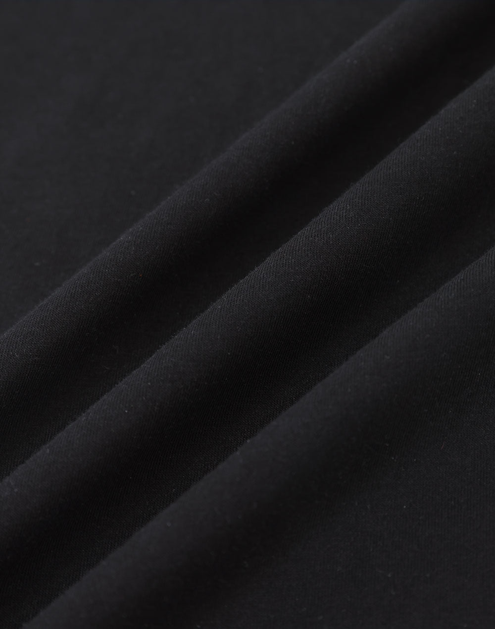 Mens Premium Cotton Face L/S Tee - Black